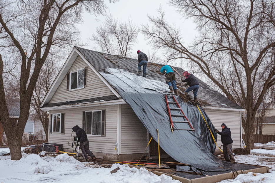 what to do when a storm damages roof, Minneapolis