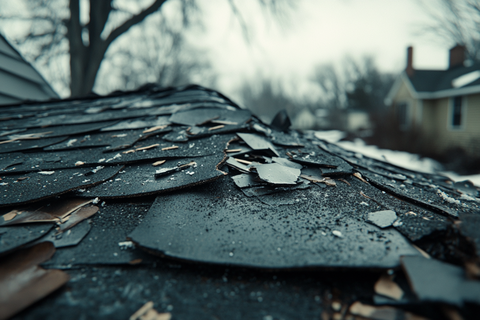 storm damages roof, Minneapolis